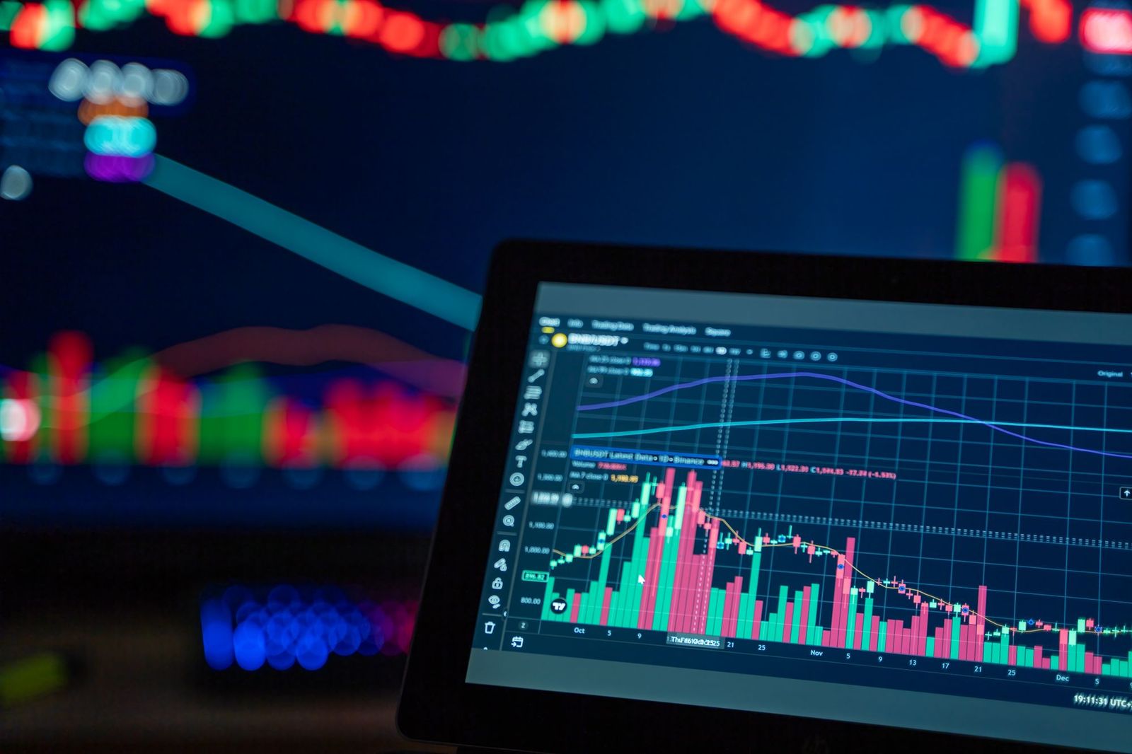 chart desk dark